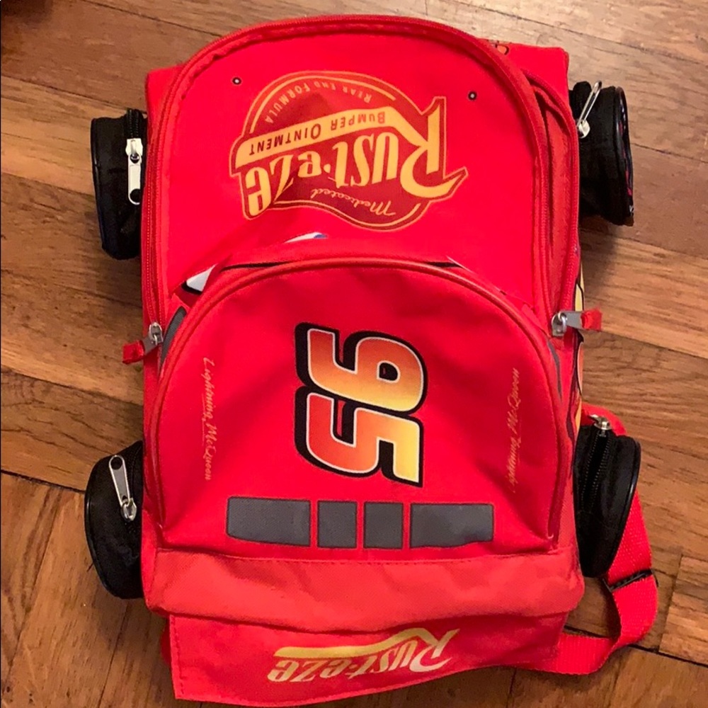 Lightning McQueen backpack Never used